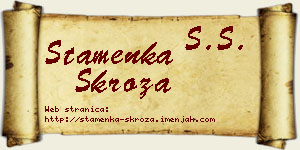 Stamenka Skroza vizit kartica
